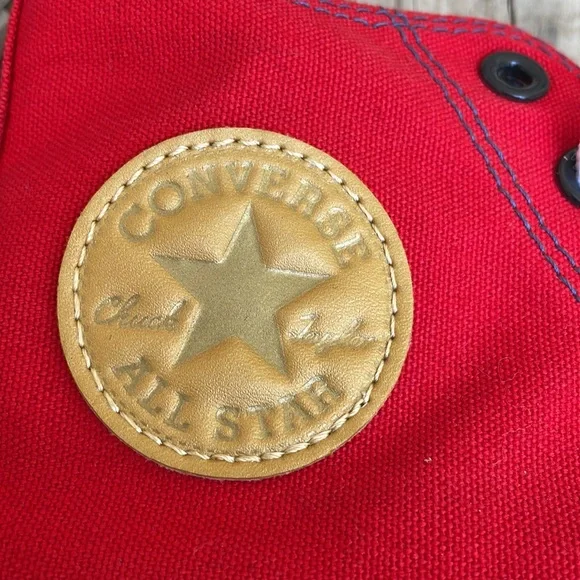 LIKE NEW- CONVERSE ALL STAR Hi-Top RED Lugged Sneakers Size M8.5/W10.5 - Picture 12 of 13